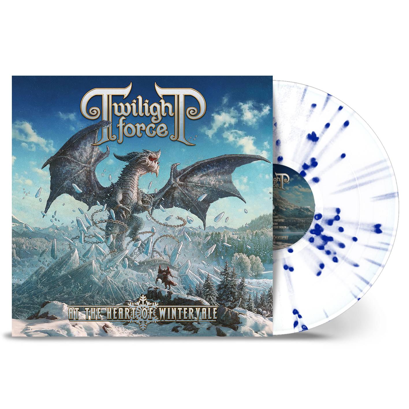 Twilight Force - At the Heart of Wintervale LP (White Blue Splatter).jpg
