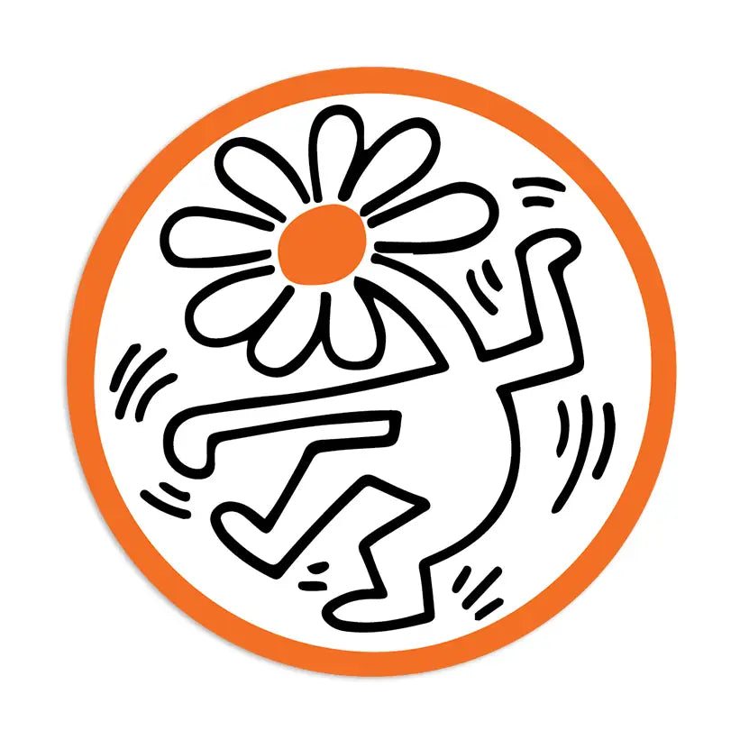 Flower by Keith Haring (Back to School) - Die-Cut Sticker