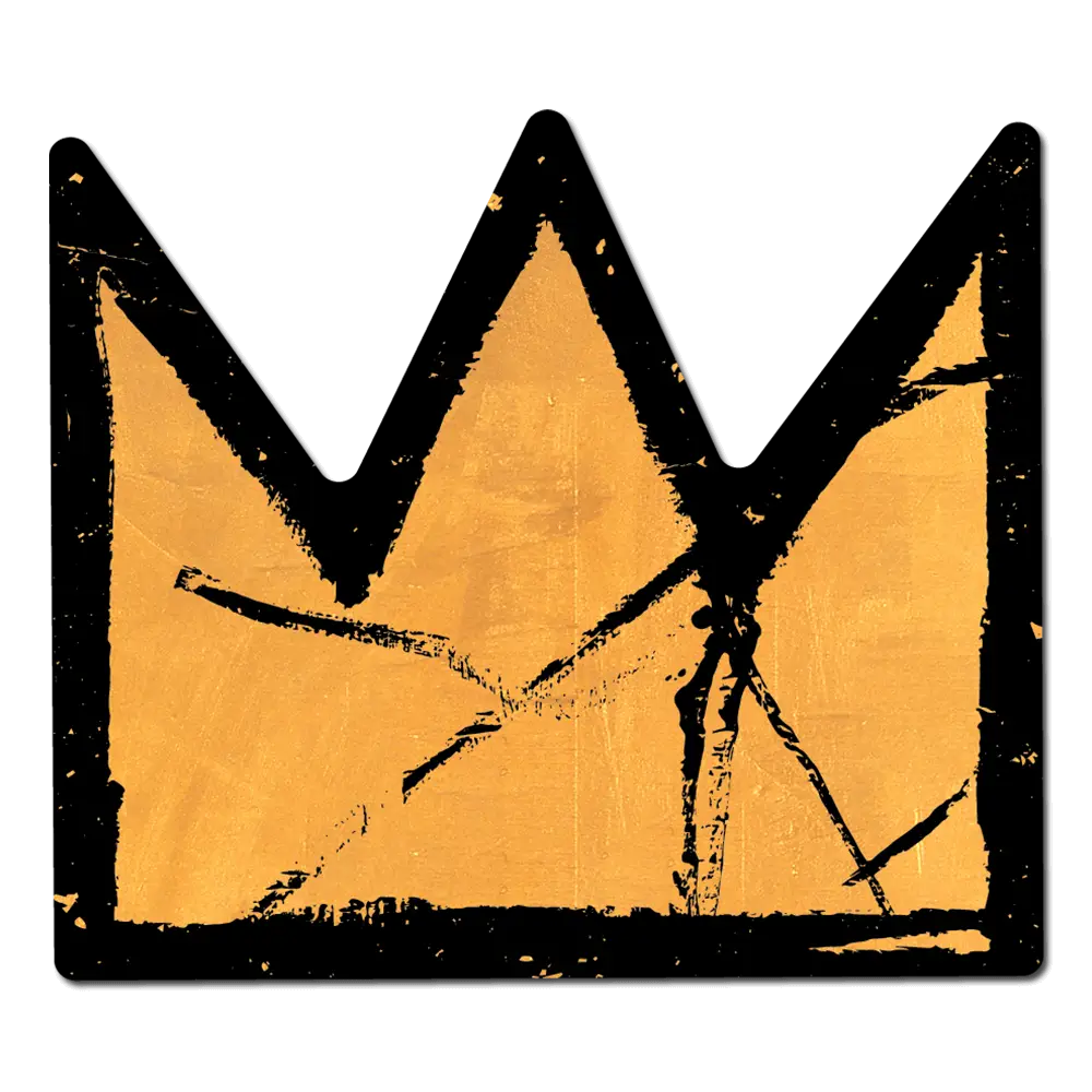 Crown by Basquiat - Die-Cut Sticker