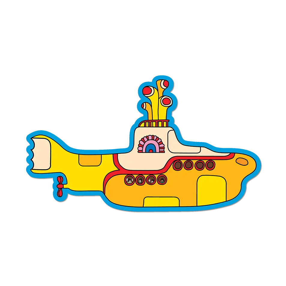 Yellow Submarine by The Beatles - Die-Cut Sticker