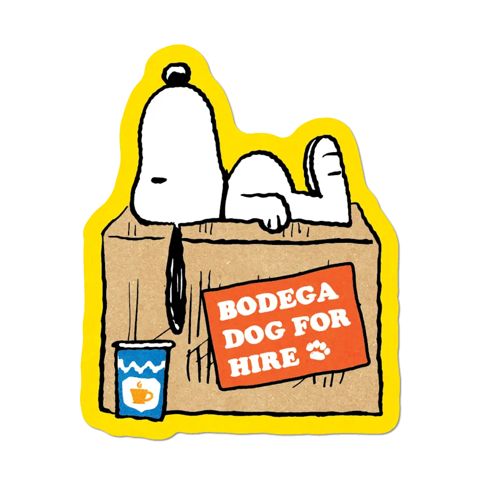 Bodega Dog by Peanuts - Die-Cut Sticker