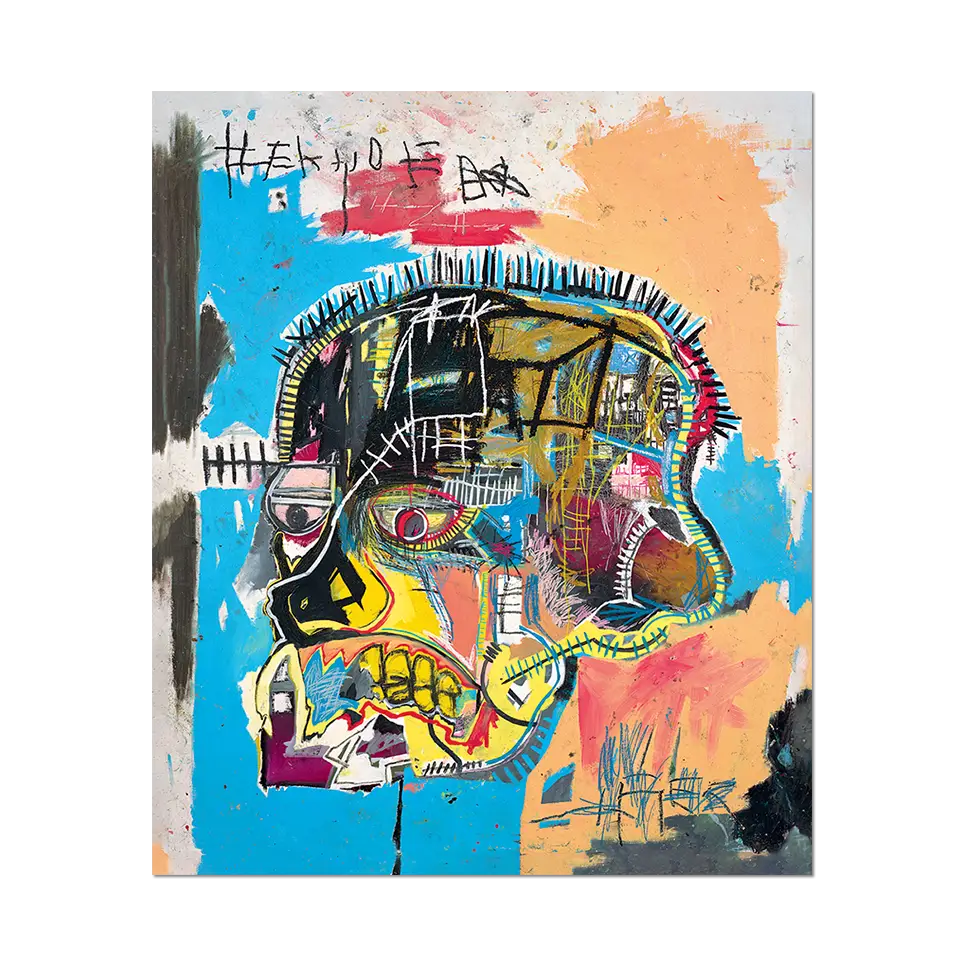 Skull By Basquiat - Die-Cut Sticker