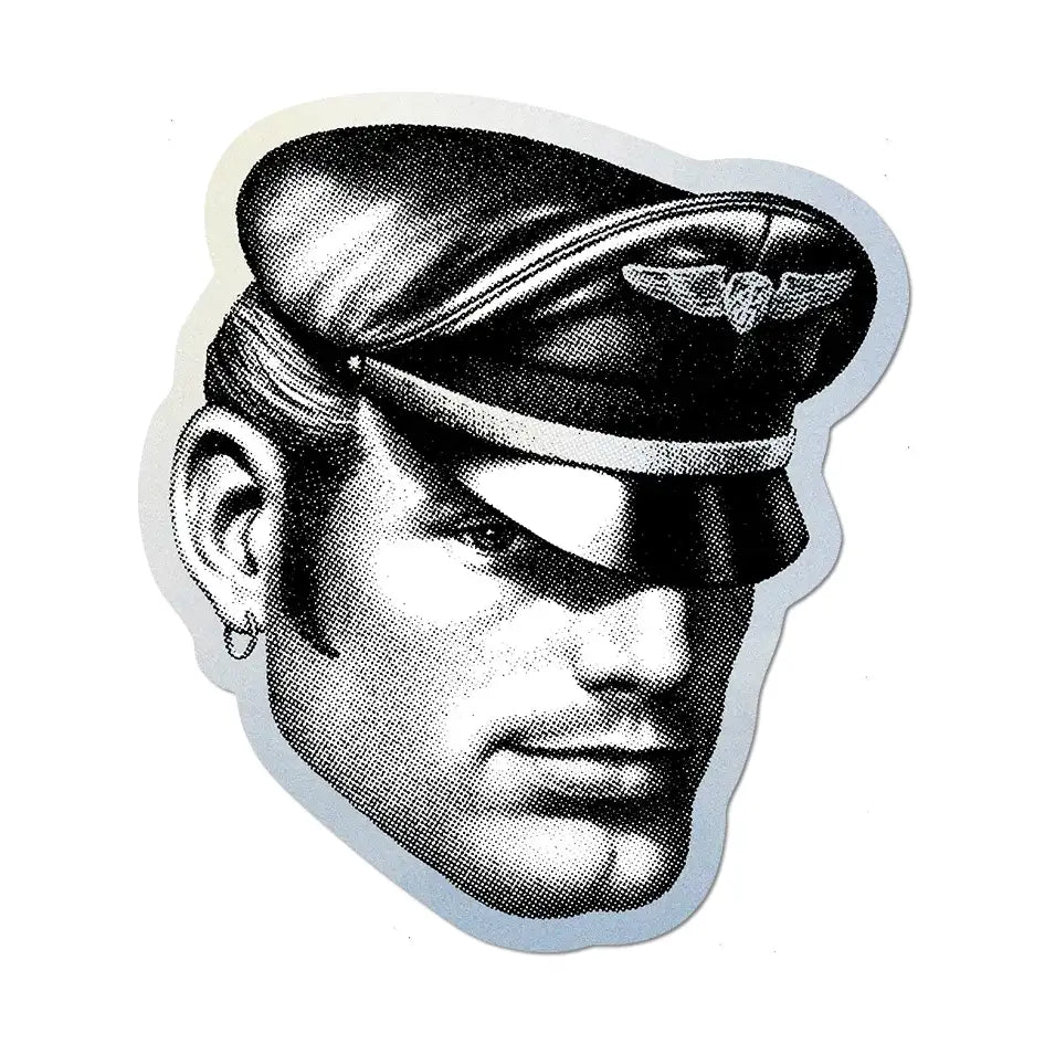 Kake Headshot By Tom of Finland - Die-Cut Sticker