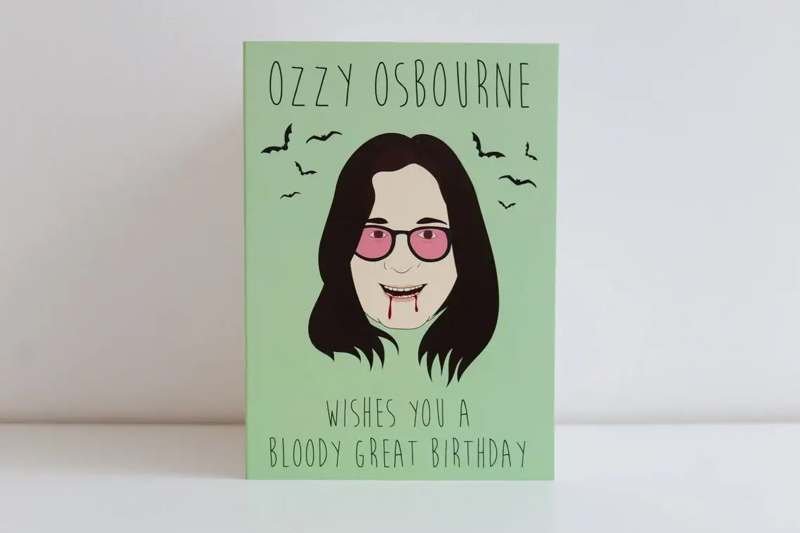 Ozzy Osbourne Birthday Card