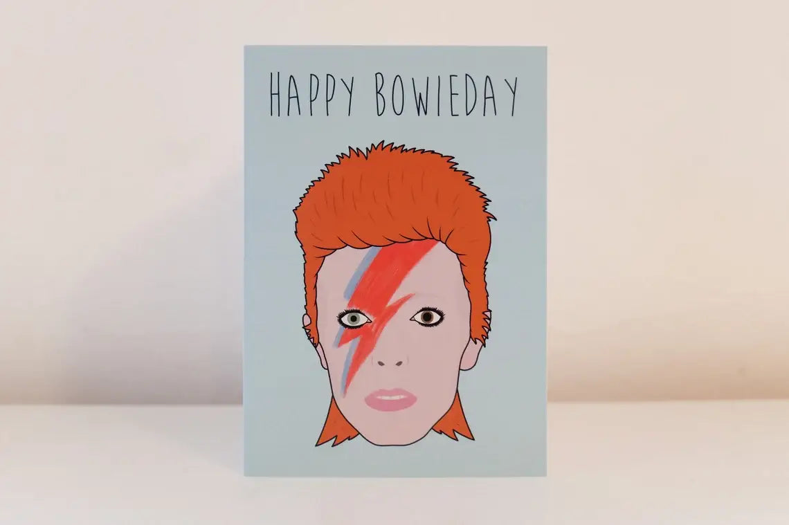 David Bowie Happy Bowieday Birthday Card