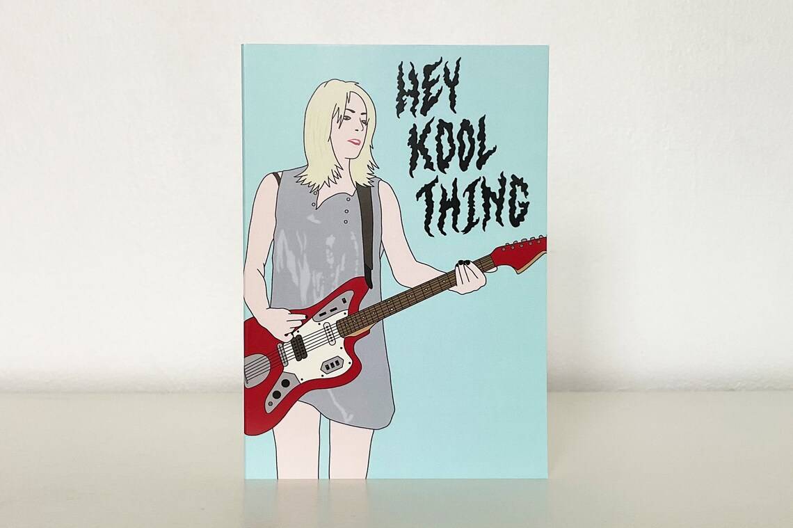 Kim Gordon Sonic Youth Birthday Greeting Card