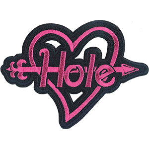 Hole Arrow Heart 3"x4" Patch