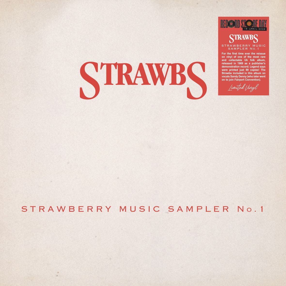 The Strawbs - Strawberry Music Sampler No.1 - RSD 2026 Product Image