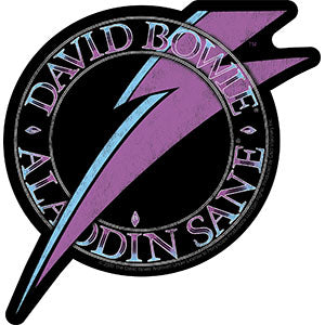 David Bowie Aladdin Bolt 5.25"x5.6" Sticker