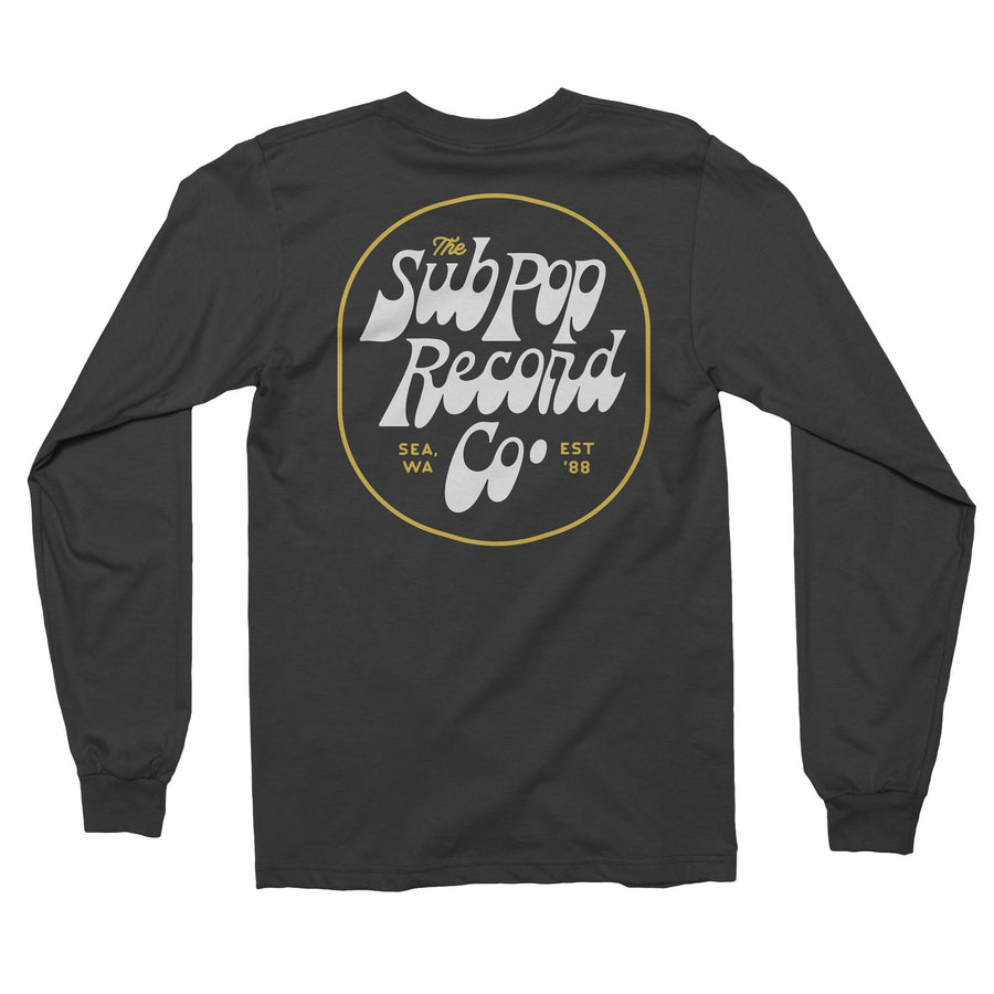 Sub Pop - Sub Pop Record Co. Long Sleeve - T-Shirt - Black Product Image