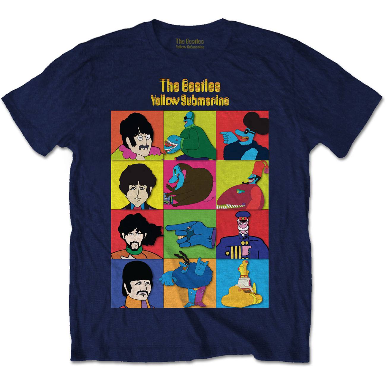 Unisex T-Shirt Yellow Submarine Characters
