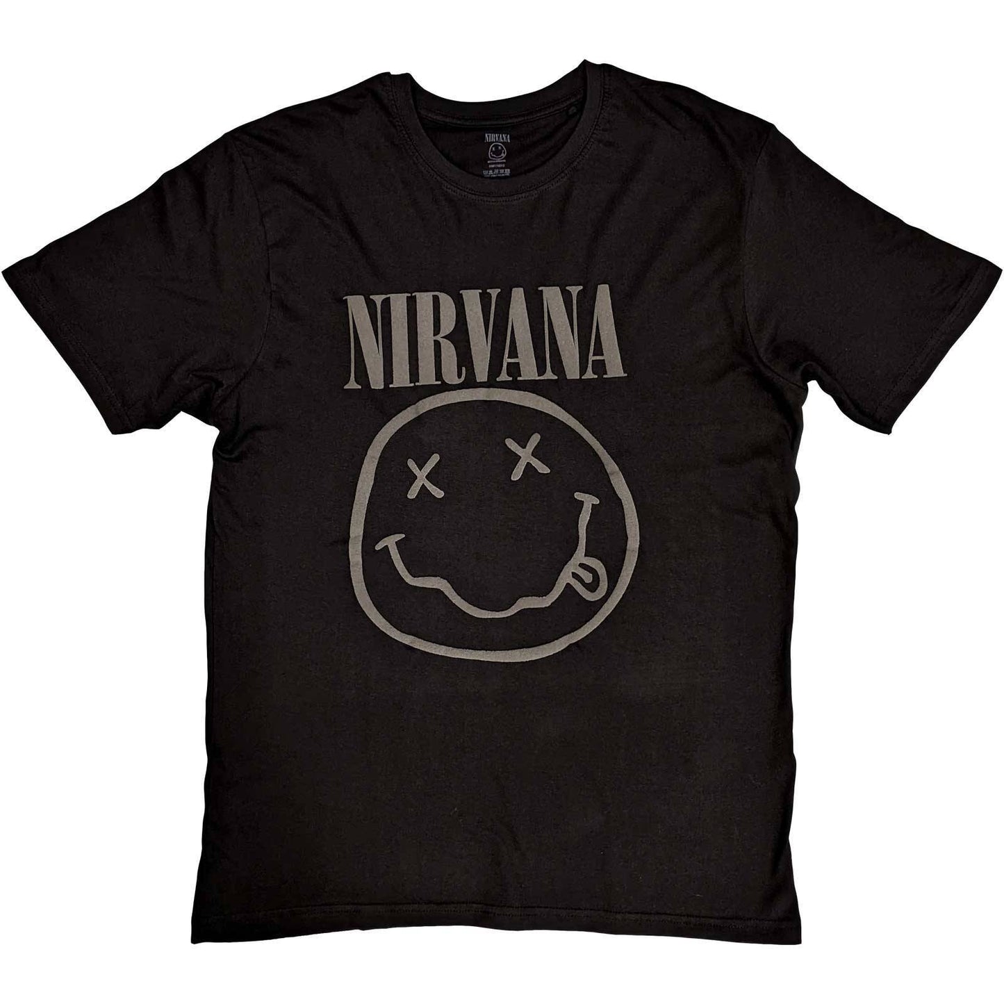 Unisex Hi-Build T-Shirt Black Smiley Hi-Build