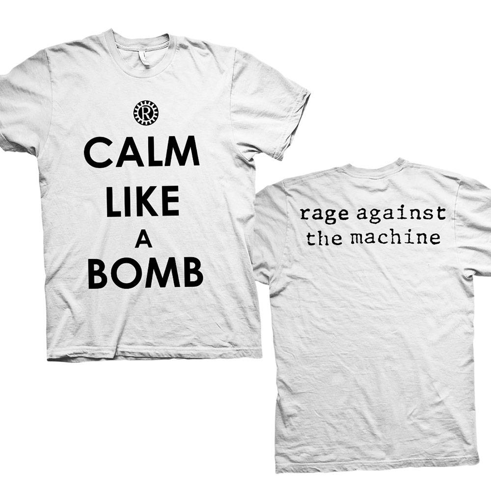Unisex T-Shirt Calm Like A Bomb Back Print