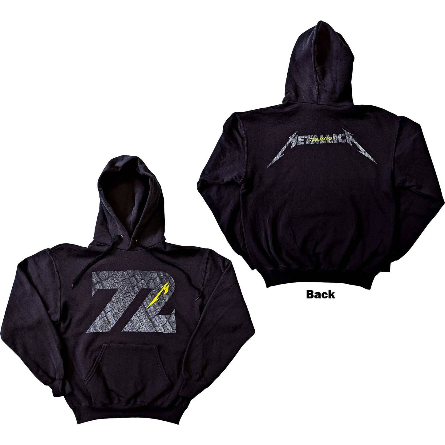 Unisex Pullover Hoodie 72 Seasons Charred Logo Back Print