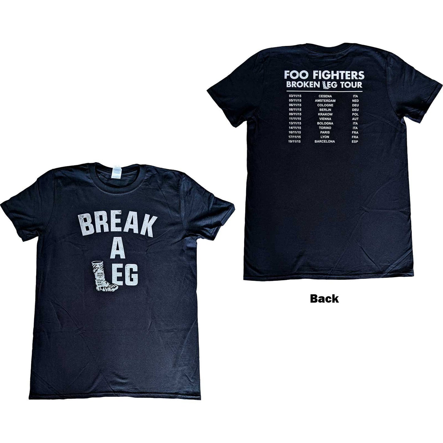 Unisex T-Shirt Break A Leg Back Print