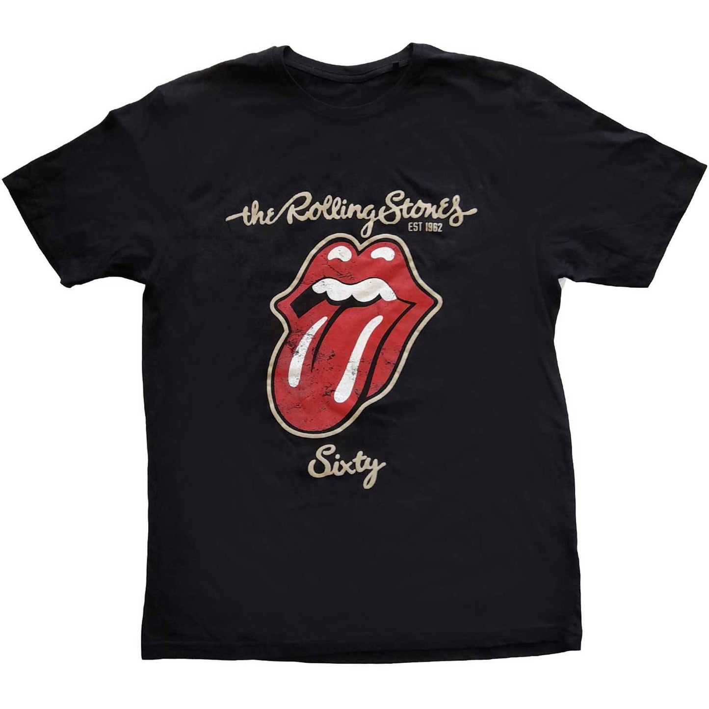 Unisex T-Shirt Sixty Plastered Tongue Suede Applique