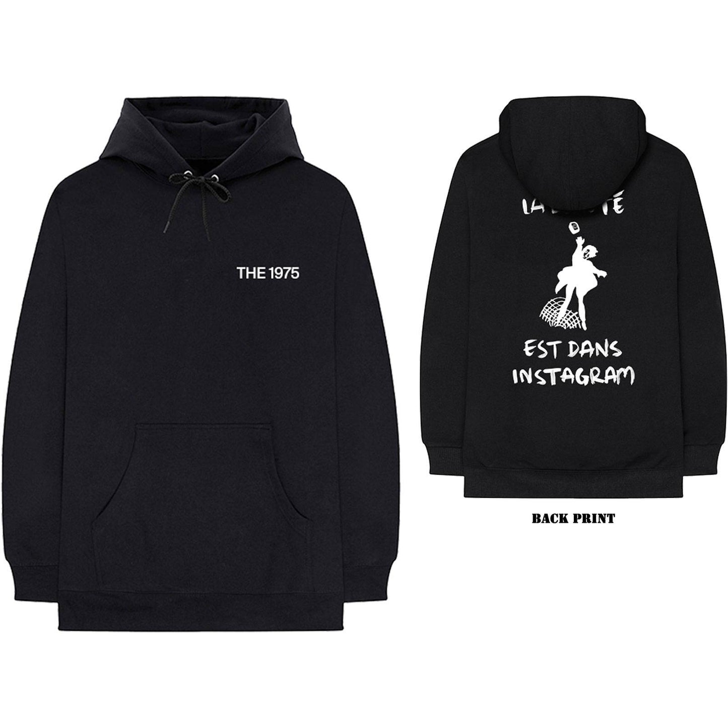 Unisex Pullover Hoodie ABIIOR Est Dans Instagram Back Print