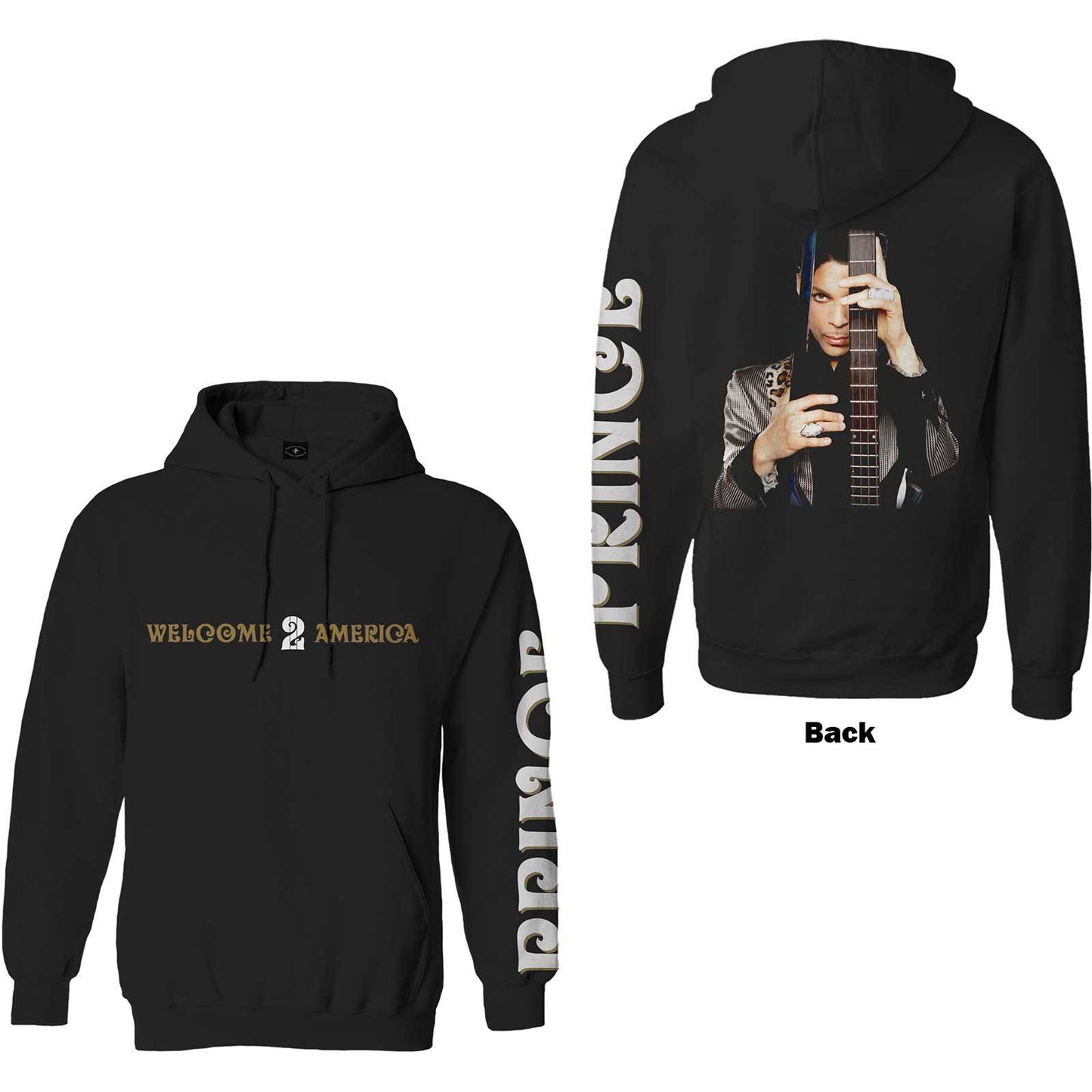 Unisex Pullover Hoodie Welcome 2 America Back Print,Sleeve Print