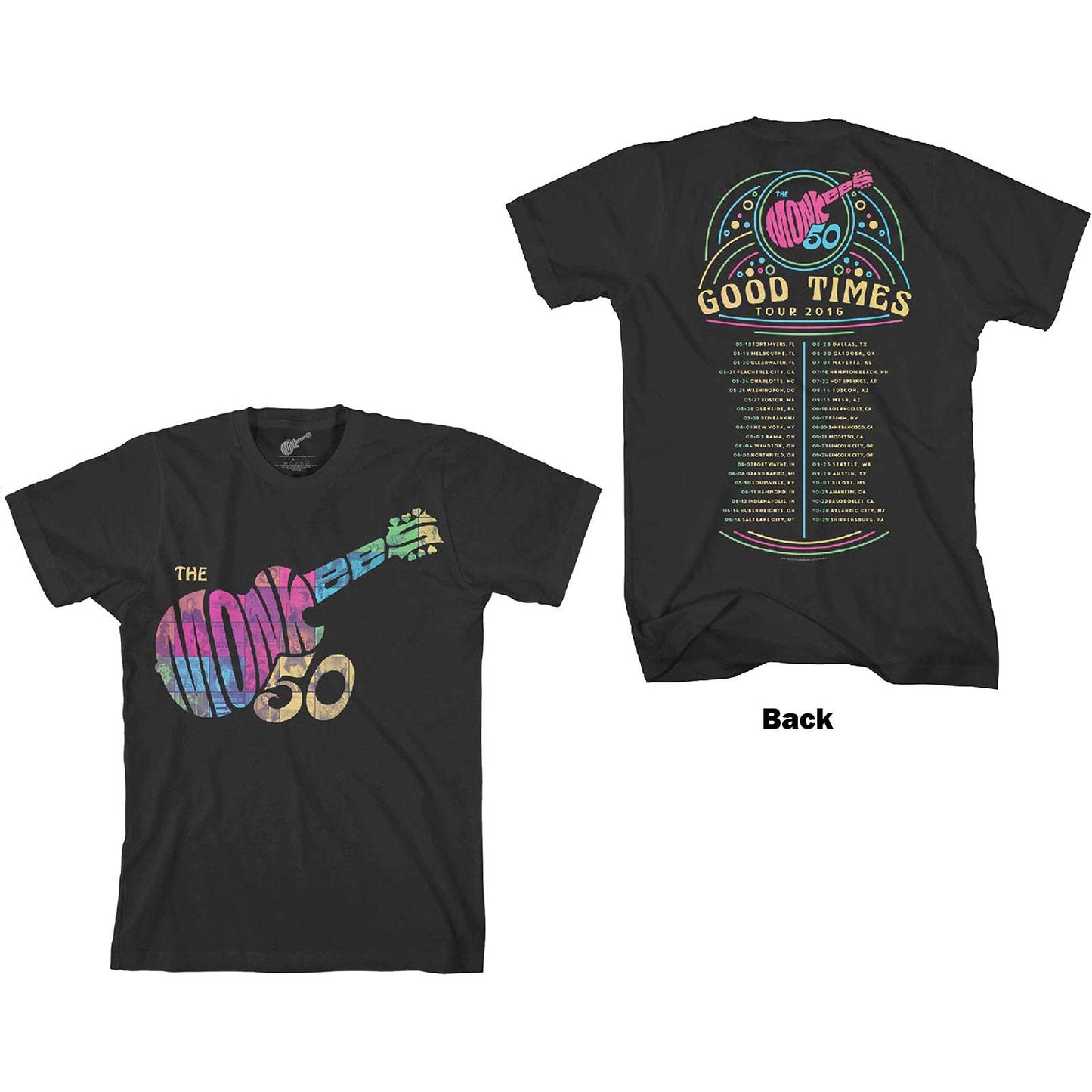 Unisex T-Shirt Guitar Discography Back Print