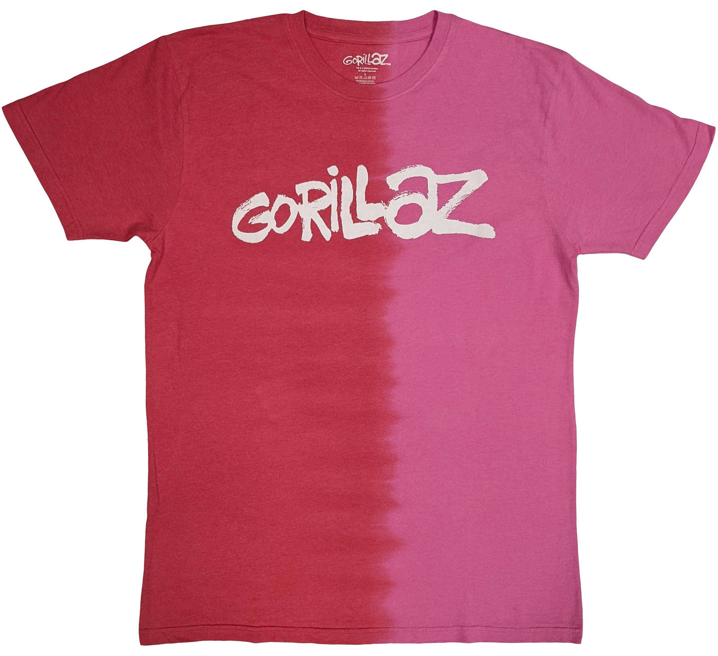 Unisex T-Shirt Two-Tone Brush Logo Dye Wash