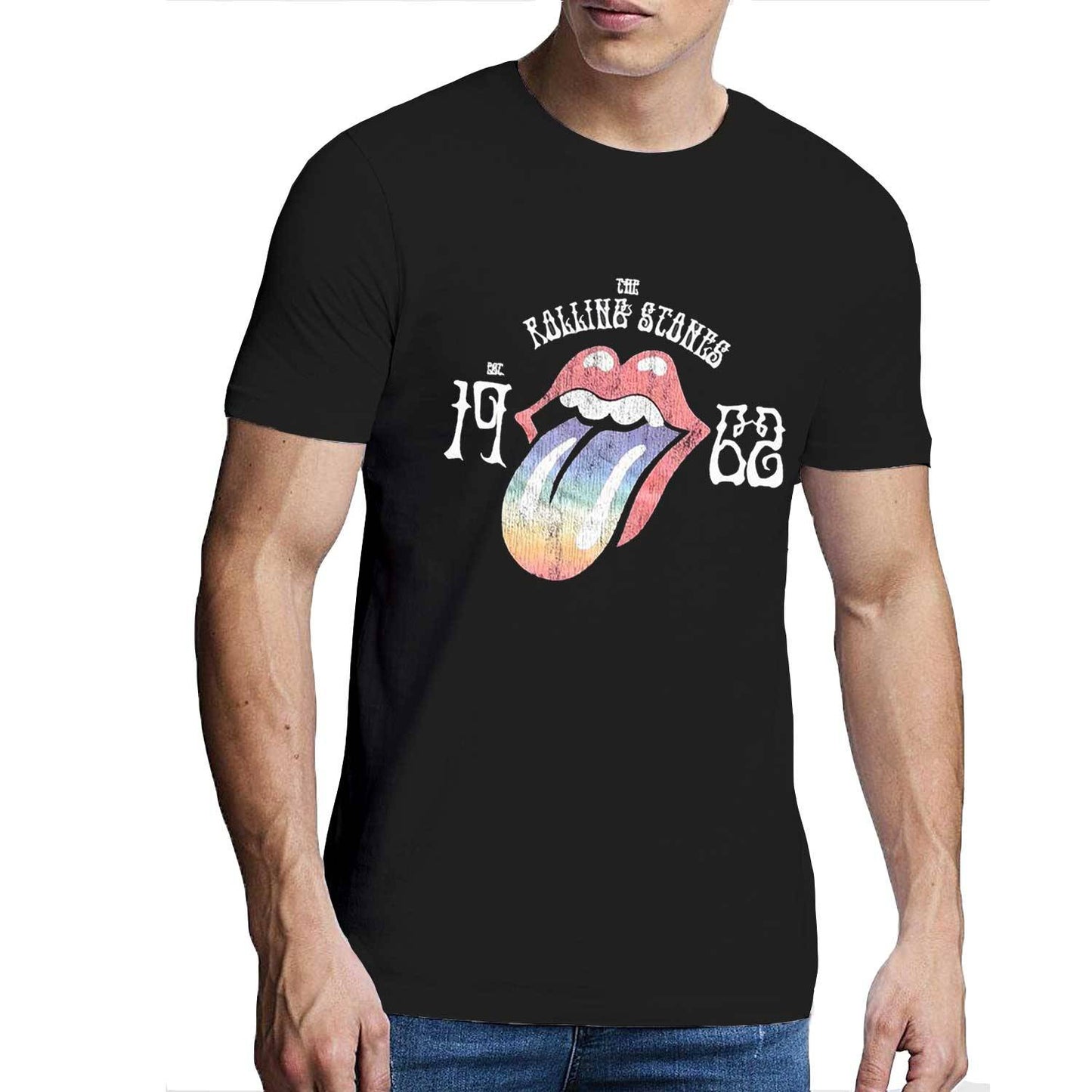 Unisex Hi-Build T-Shirt Sixty Rainbow Tongue '62 Hi-Build, Puff Print