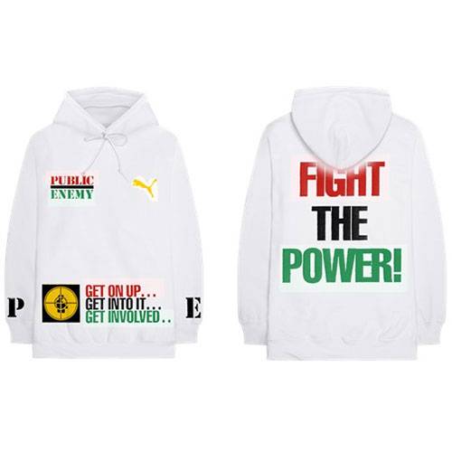Unisex Pullover Hoodie Fight The Power Back Print