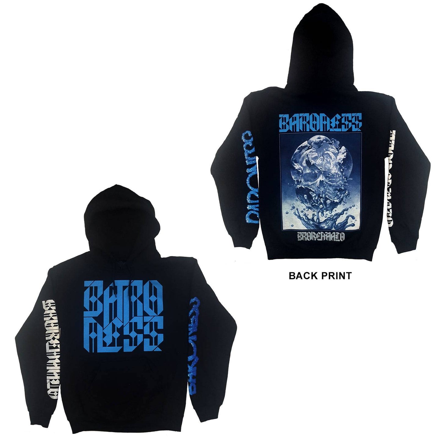 Unisex Pullover Hoodie Broken Halo Back Print