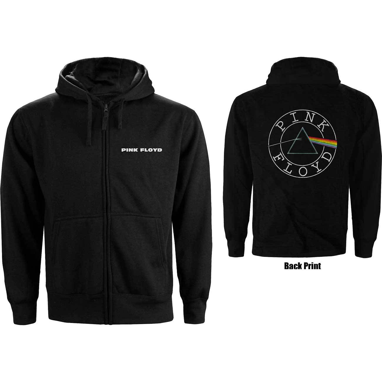 Unisex Zipped Hoodie Circle Logo Back Print