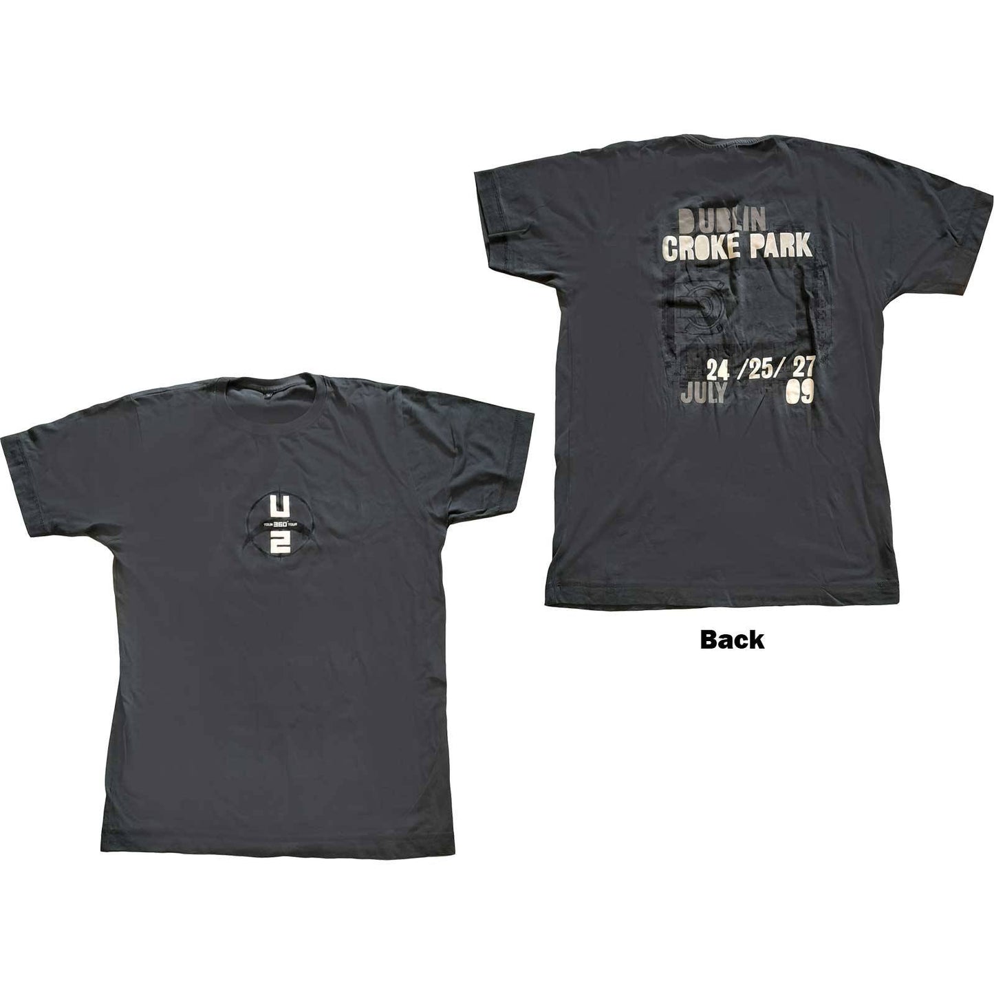 Unisex T-Shirt 360 Degree Tour Croke Park 2009 Back Print