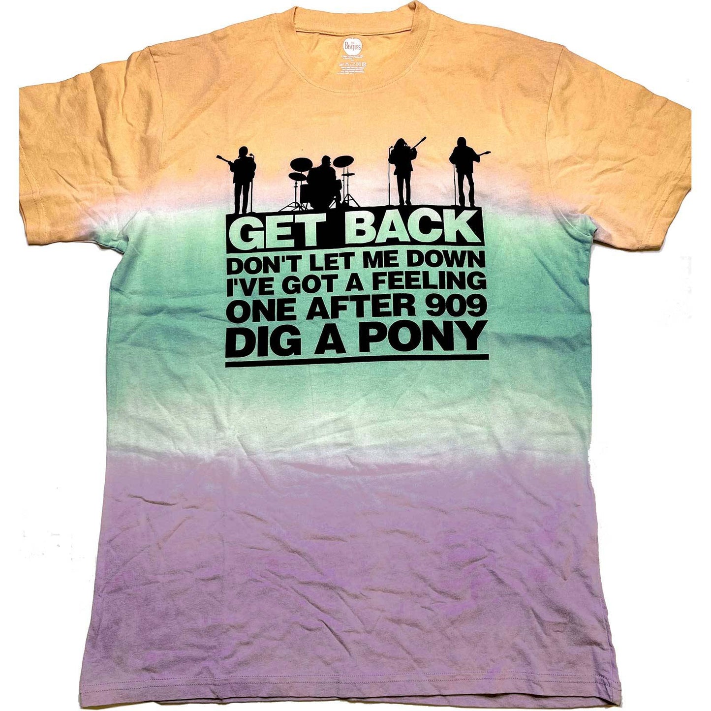Unisex T-Shirt Get Back Gradient Dip Dye, Dye Wash