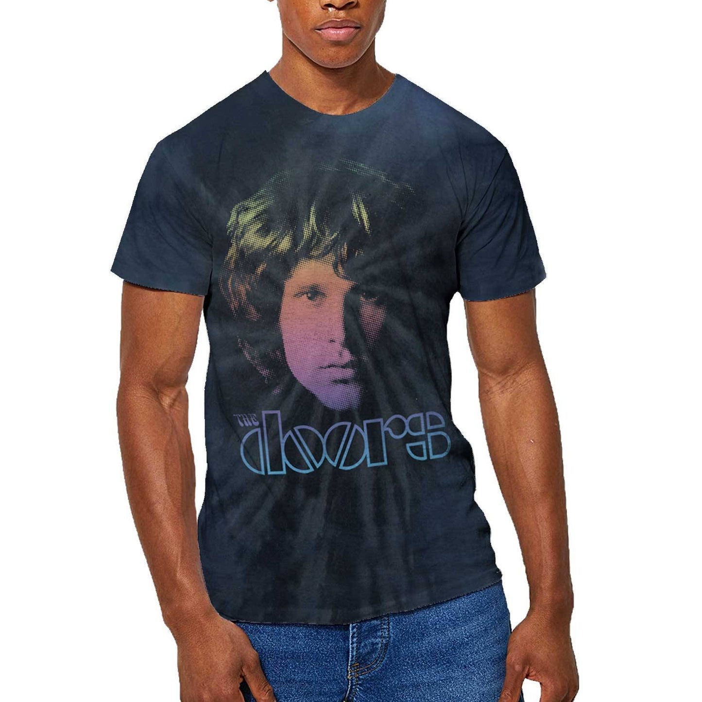 Unisex T-Shirt Jim Halftone Gradient Dip Dye, Dye Wash
