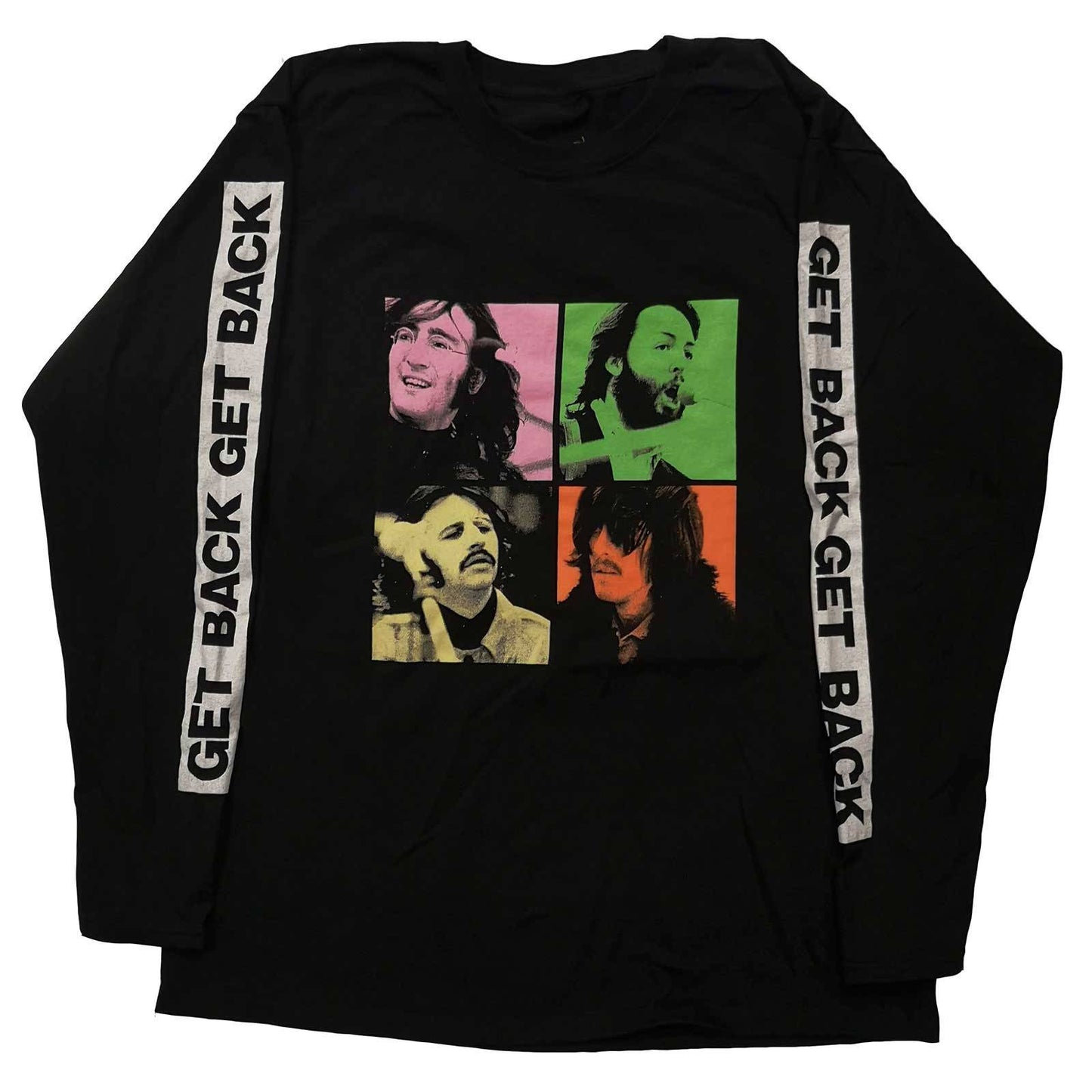 Unisex Long Sleeve T-Shirt Get Back Studio Shots Sleeve Print