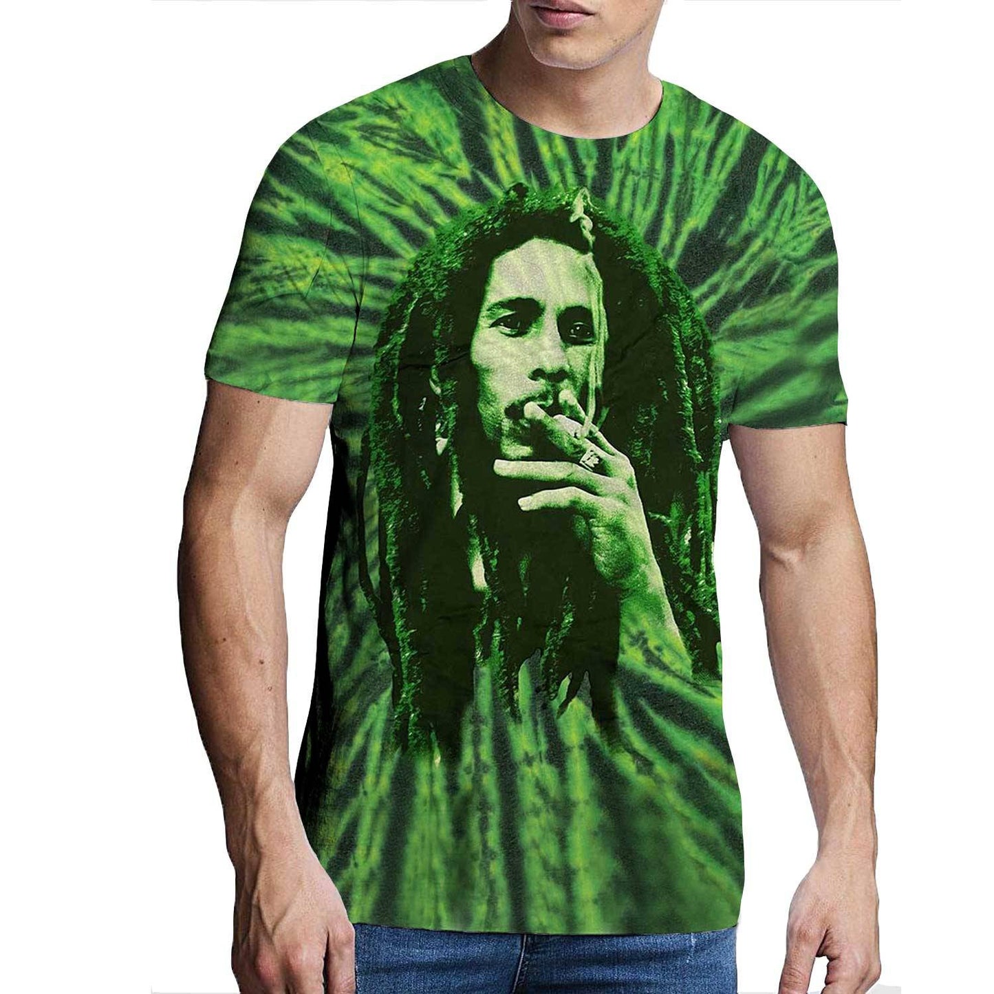 Unisex T-Shirt Smoke Dye Wash, Tie Dye