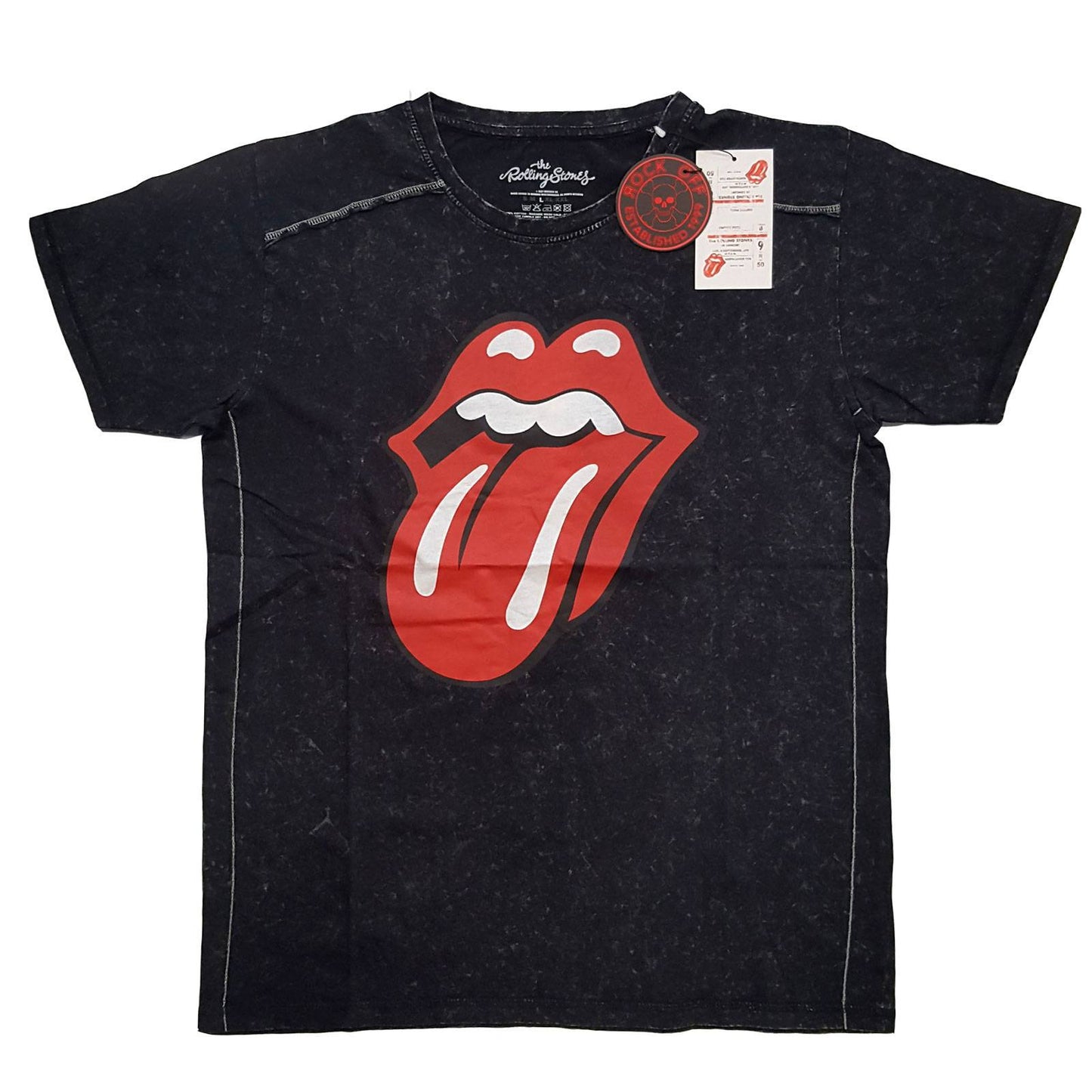 Unisex T-Shirt Classic Tongue Snow Wash, Dye Wash