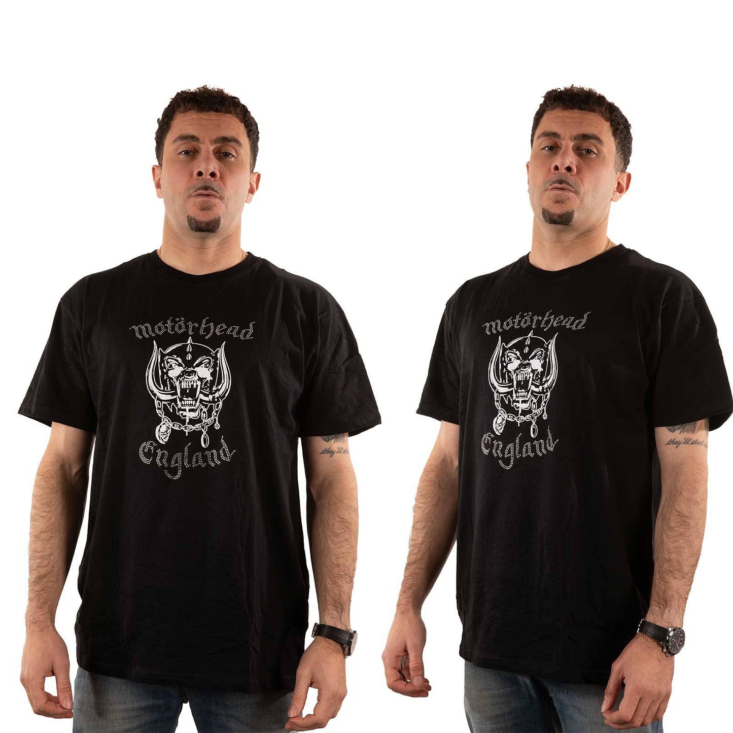 Unisex Embellished T-Shirt England Diamante, Embellished, Crystals, Rhinestones