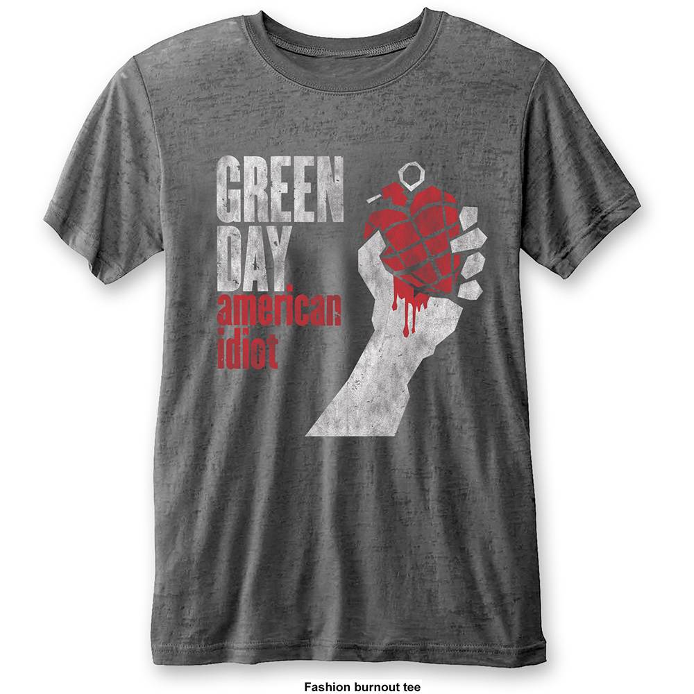Unisex T-Shirt American Idiot Vintage Burnout