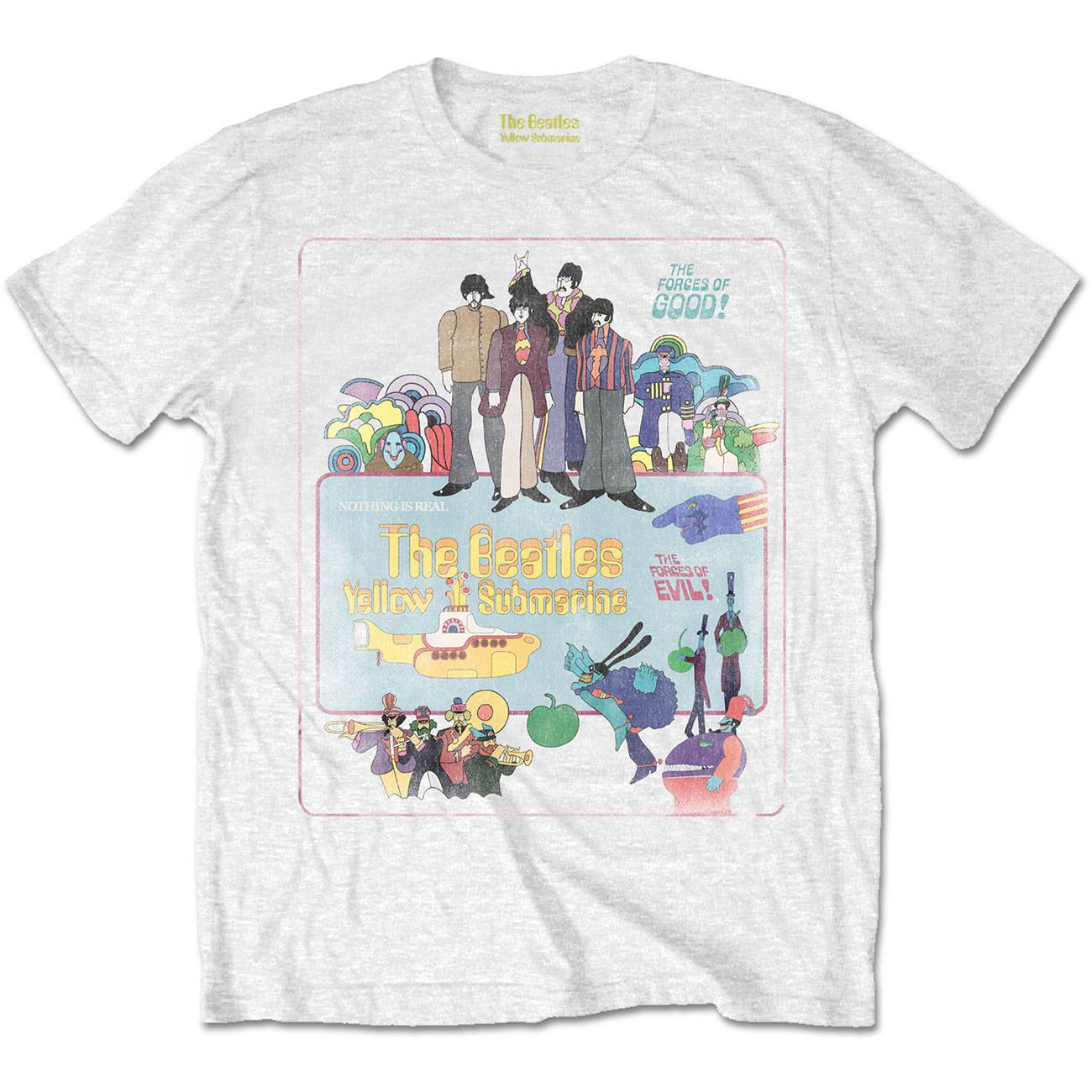 Unisex T-Shirt Yellow Submarine Vintage Movie Poster