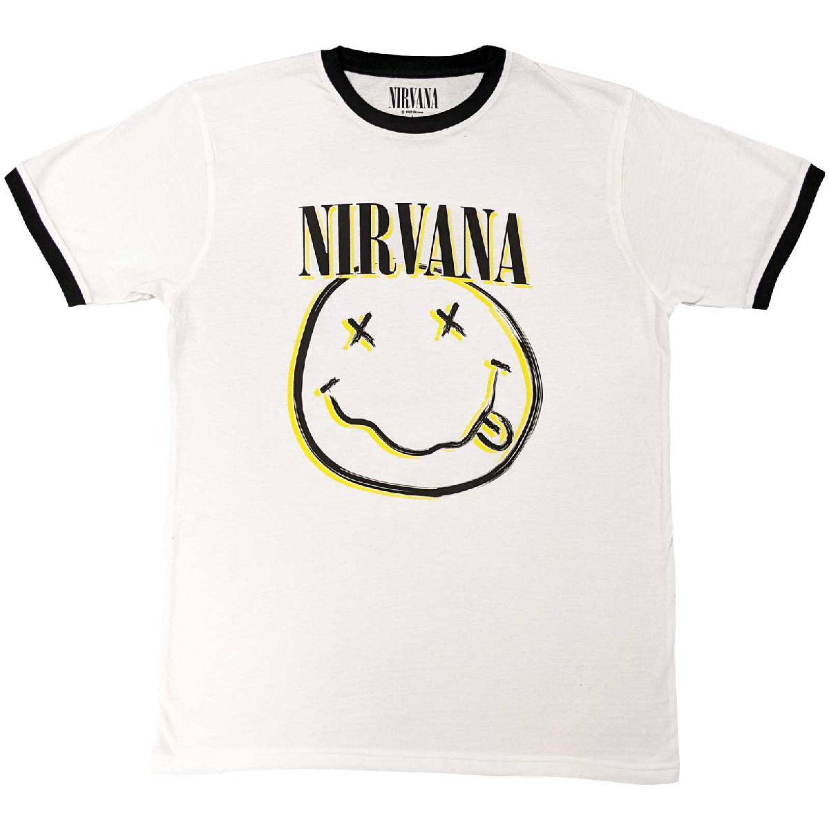 Unisex Ringer T-Shirt Double Smiley