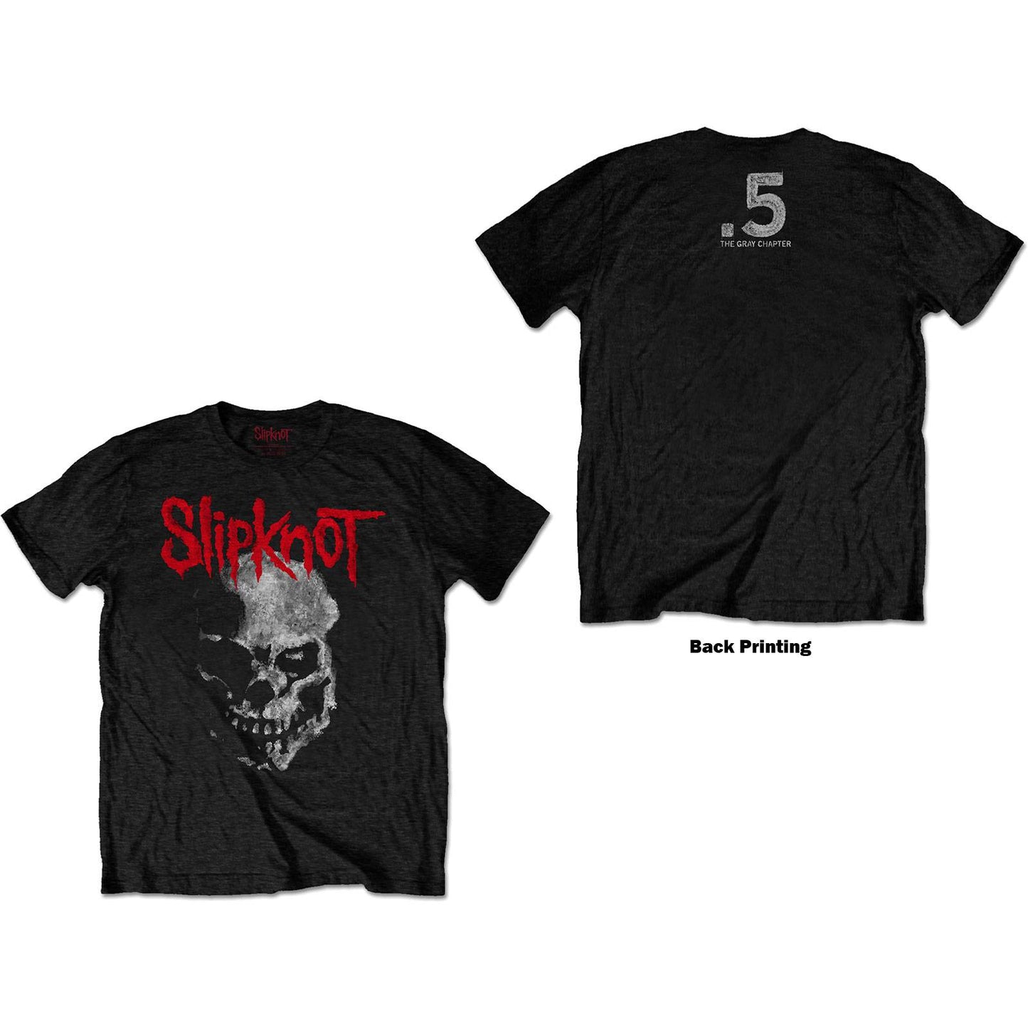 Unisex T-Shirt Gray Chapter Skull Back Print