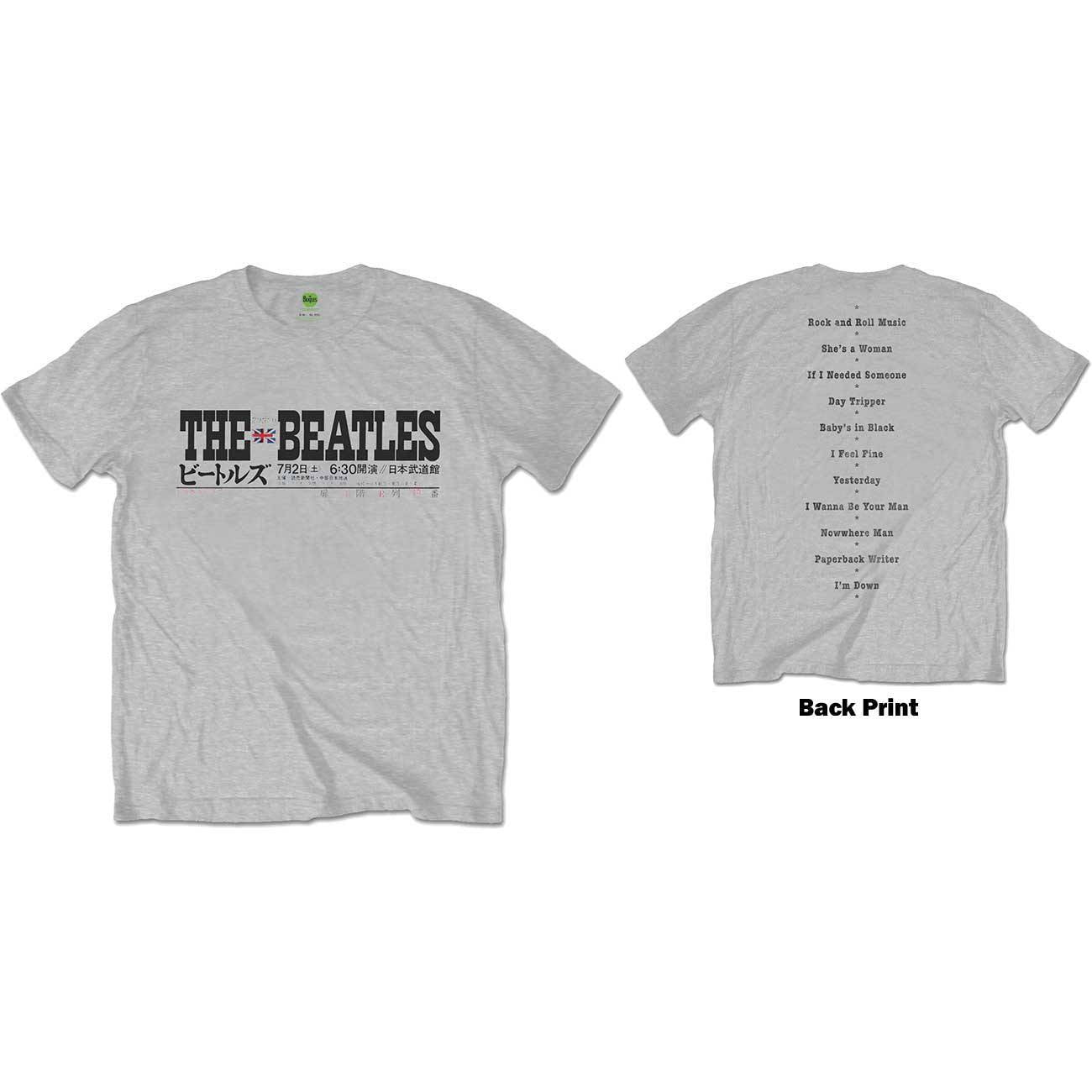 Unisex T-Shirt Budokan Set List Back Print