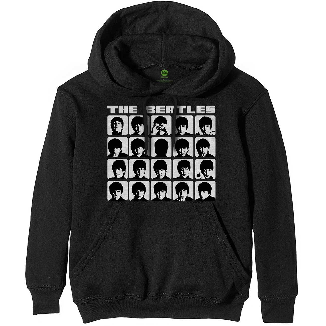 Unisex Pullover Hoodie Hard Days Night Faces Mono