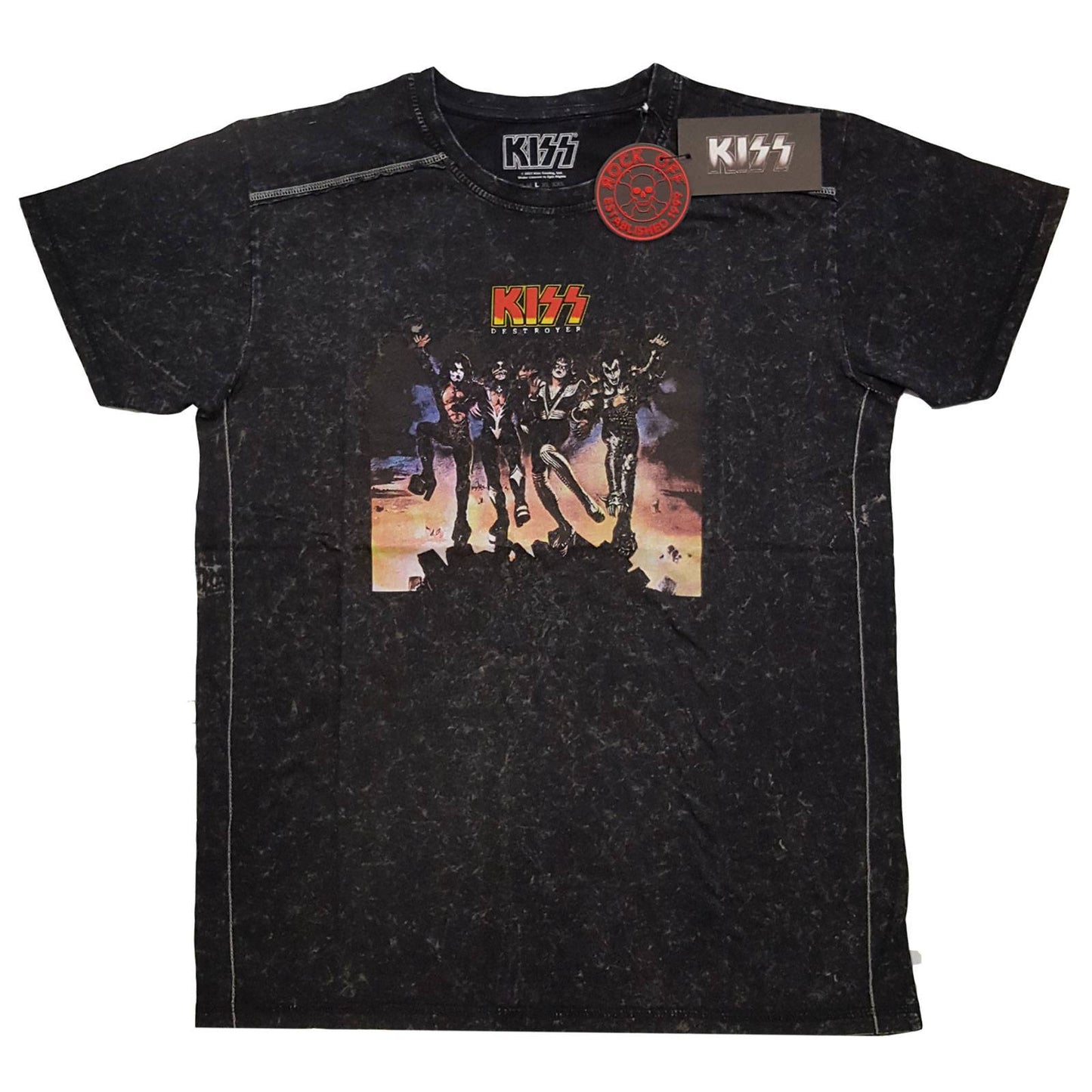 Unisex T-Shirt Destroyer Snow Wash, Dye Wash