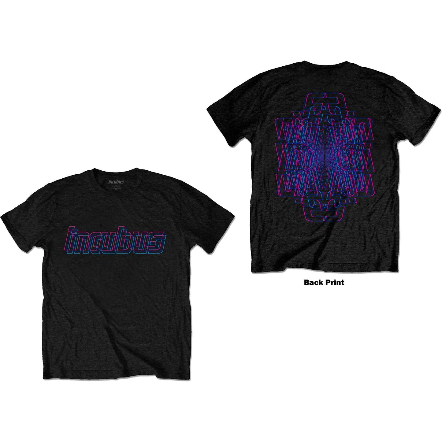 Unisex T-Shirt Trippy Neon Back Print