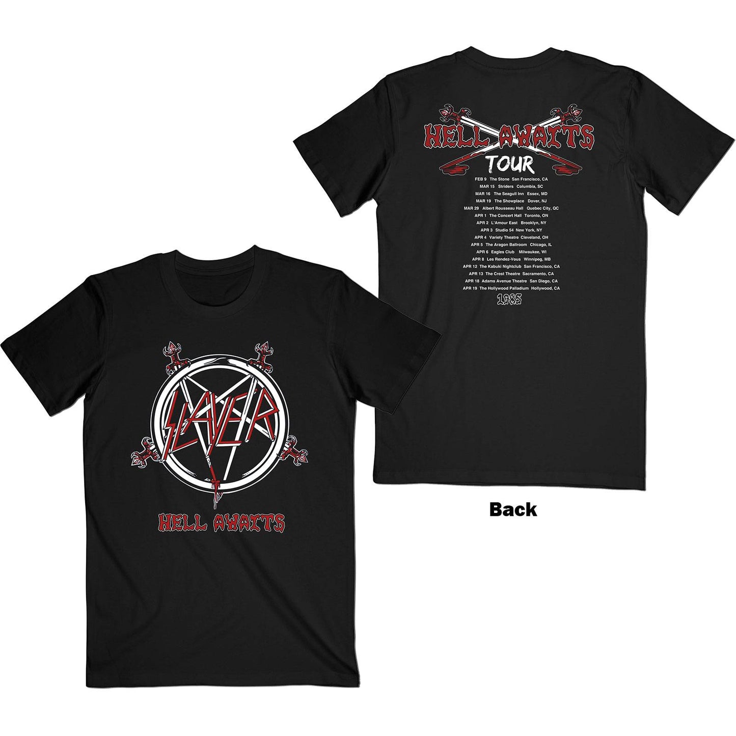 Unisex T-Shirt Hell Awaits Tour Back Print