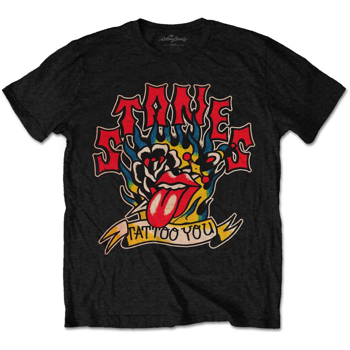 Unisex T-Shirt Tattoo You Blue Flames