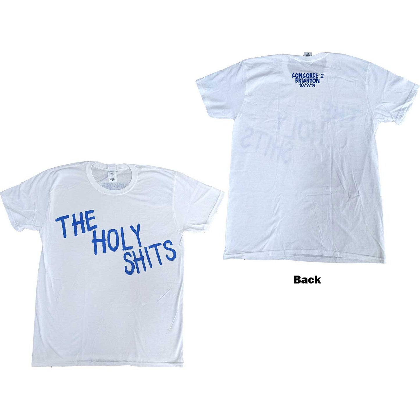 Unisex T-Shirt The Holy Shits Brighton 2014 Back Print