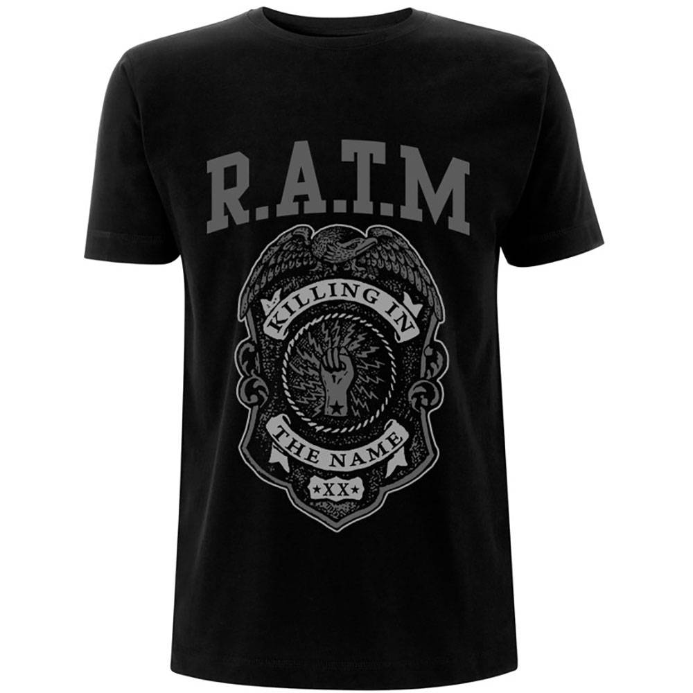 Unisex T-Shirt Grey Police Badge