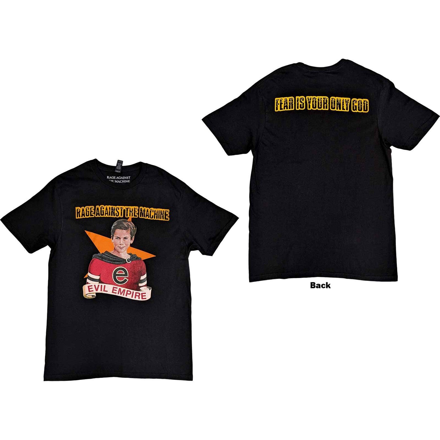 Unisex T-Shirt Fear Is Our Only God Back Print