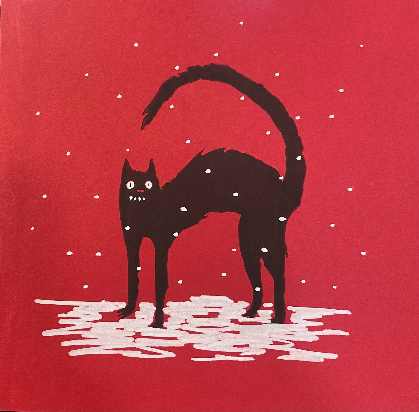 Hand Printed Illustrated Card