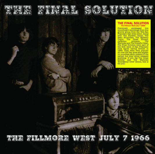 The Fillmore West July 7 1966